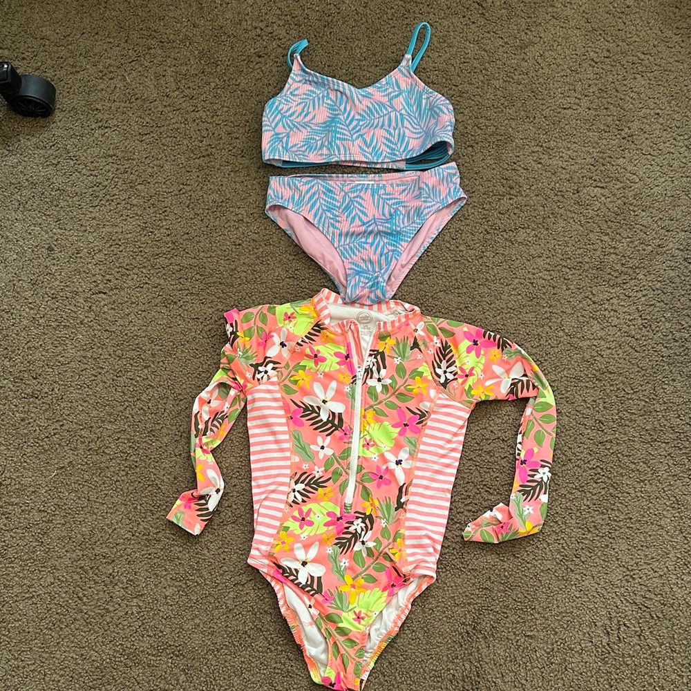 Wonder Nation Pink and Blue Kids One Piece